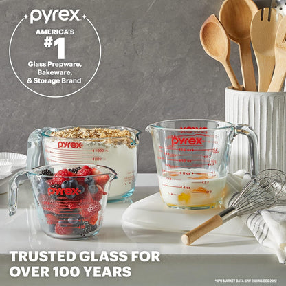 4 Cup Glass Measuring Cup for Baking and Cooking | Preheated Oven, Dishwasher, Freezer, and Microwave Safe5