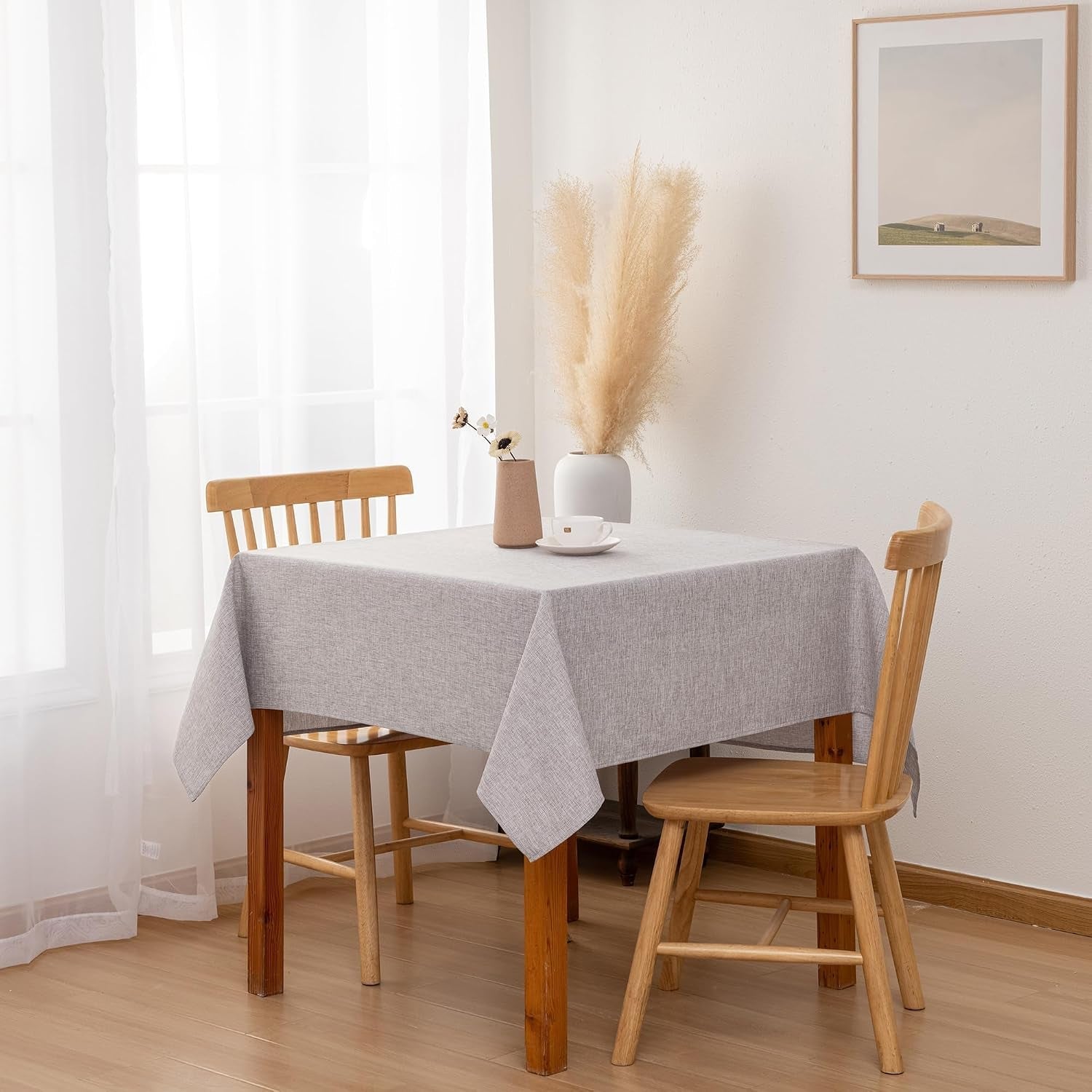 faux-linen-square-tablecloth-70-x-70-inch-for-dining-room-stone
