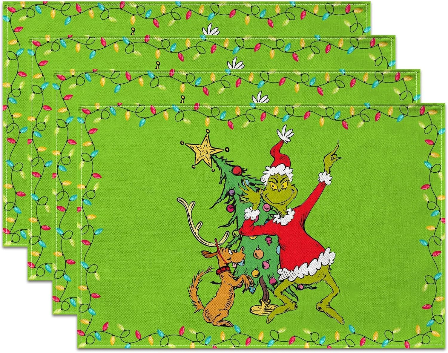 green-christmas-placemats-for-dinning-room-kitchen-table-merry-christmas-xmas-winter-holiday-party-tablemats-decoration-pack-of-4