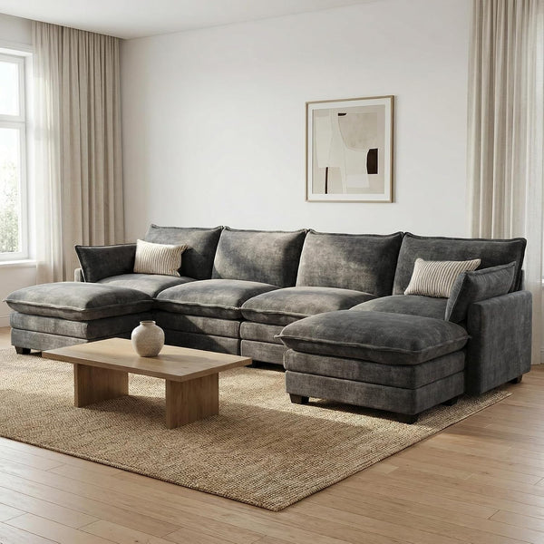 Modular Sectional Couch for Living Room, U Shaped Comfy Sofa1