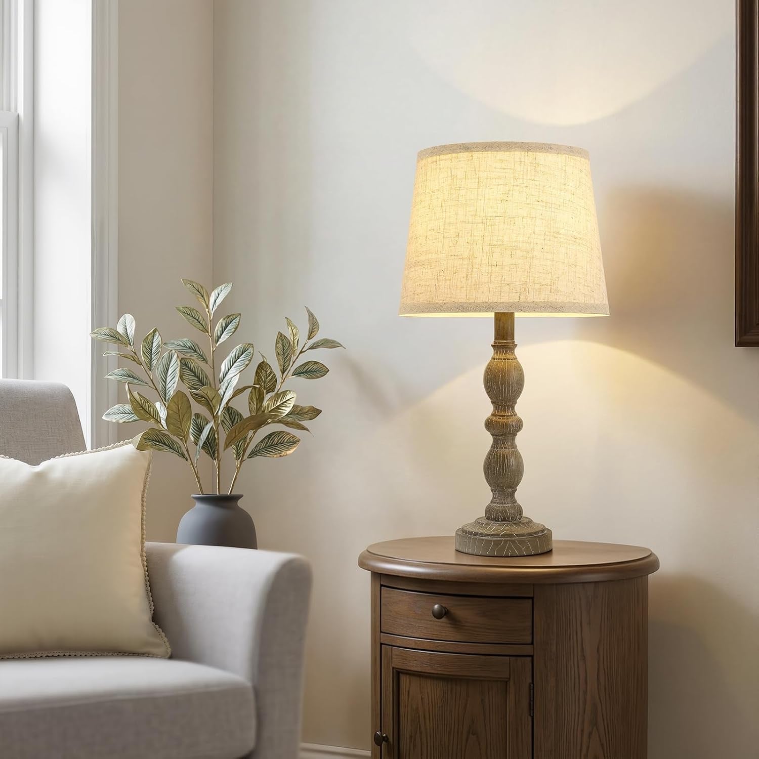 table-lamps-set-of-2-20-5-rustic-farmhouse-bedside-lamps-with-linen-shade