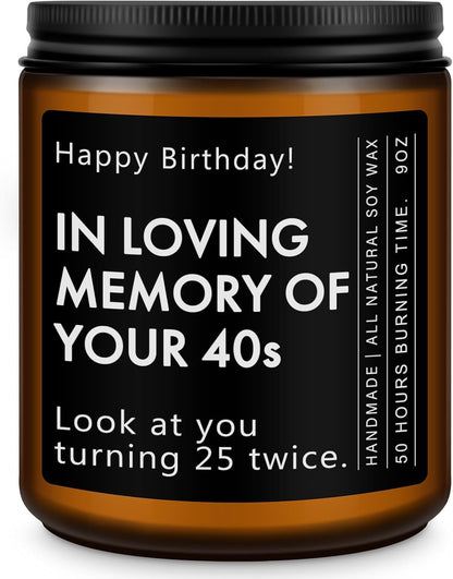 50Th Birthday Gifts for Him Her, 1976 Birthday Scented Candle1