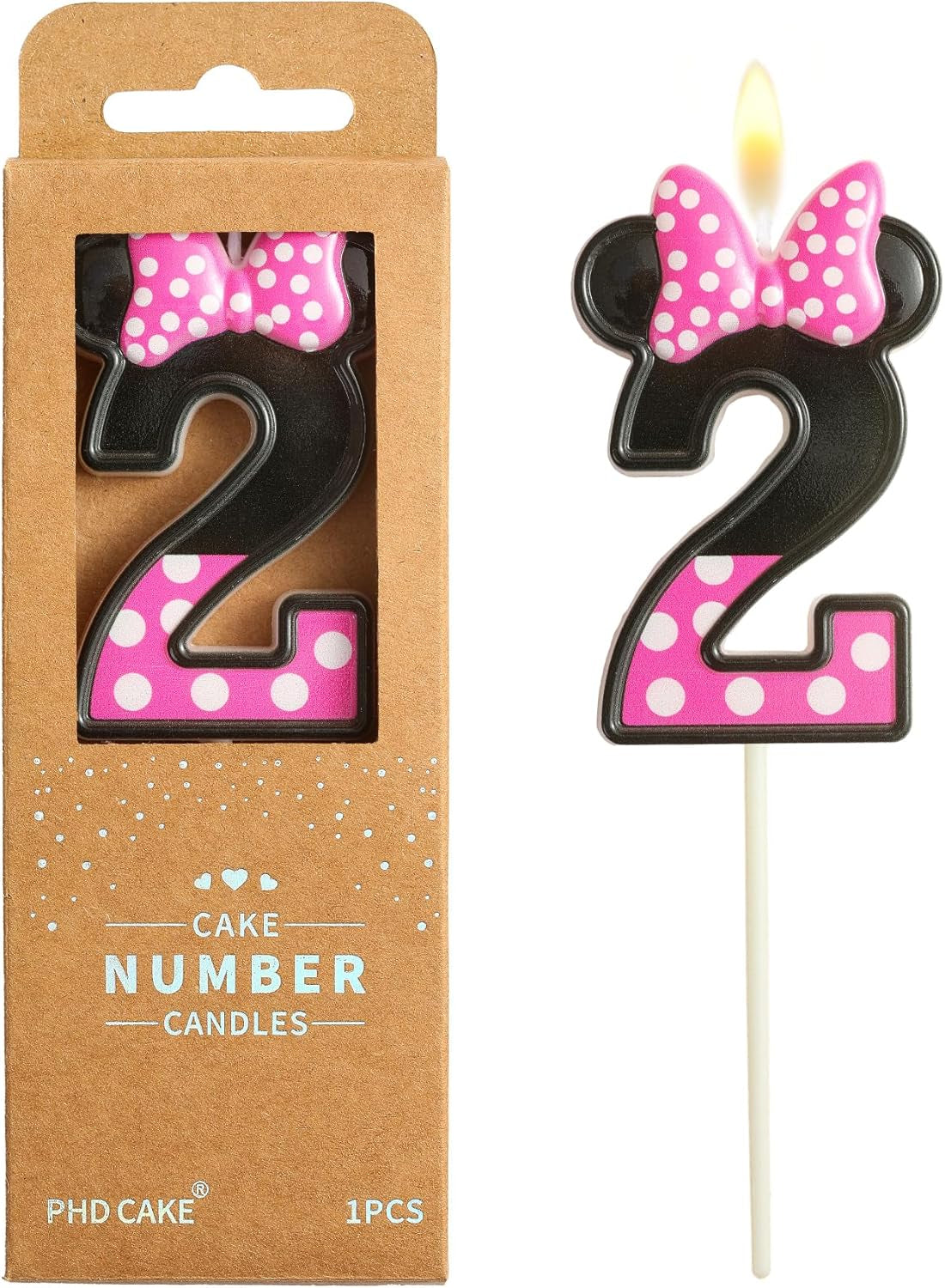 2-76-inch-cartoon-pink-and-black-mouse-2-number-birthday-candles-anime-cartoon-number-candles-cake-number-candles-party-celebration-style-candle