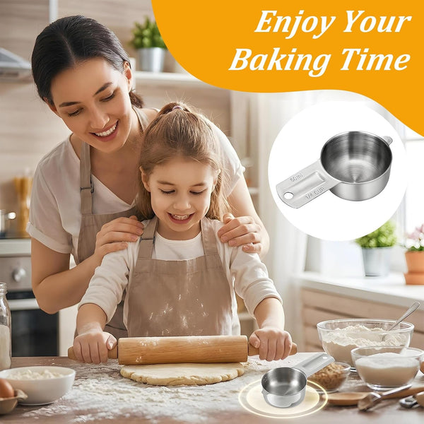 2 Pcs 1/4 Cup Stainless Steel Measuring Cup 60Ml | 2Oz | 60 Cc7