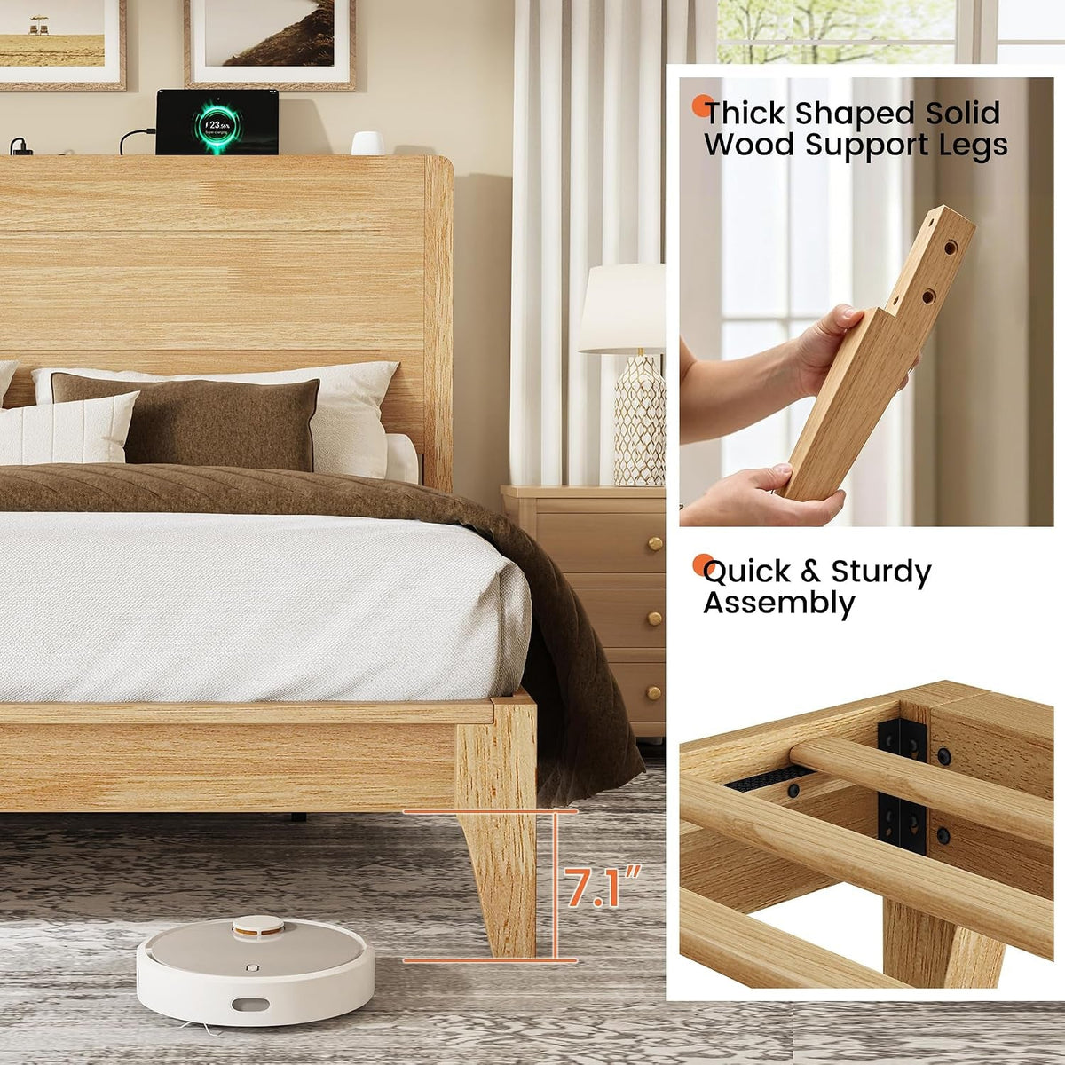queen-size-wood-platform-bed-frame-with-mid-century-modern-tall-headboard-charging-station-built-in-headboard-shelf-solid-sustainable-bedframe-no-box-spring-needed-easy-assembly-natural
