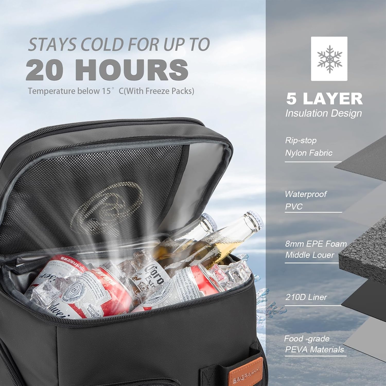 33-45-cans-leakproof-insulated-cooler-backpack-with-double-deck-20-hours-cooling-sternum-strap-lightweight-multifunctional-cooler-travel-camping-beach-picnic-gift-for-men-women