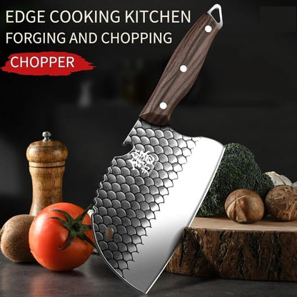 Meat Cleaver Knife, Stainless Steel Meat Cleaver, Chef Forge Sharp Kitchen Knife, Cutting, Cutting Meat, Cutting Vegetables Hand Knife3