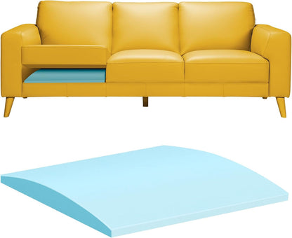 Couch Cushion Support for Sagging Seat,20"X20"X2" Curved 40D High Density Foam Cushion,Sagging Couch Support for Accent Chair,Sofa,Blue Set of 11