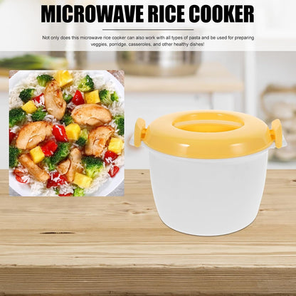 Microwave Rice Cooker 7.87X7.87X6.10In Small Multifunctional Microwaveable Rice Cooker for Vegetables Noodles with Food-Grade Material for Home Kitchen Use7