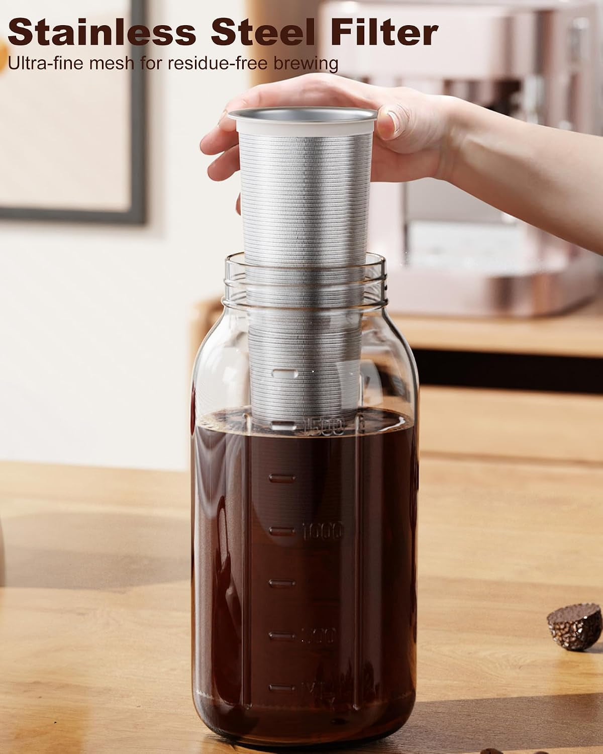 64-oz-cold-brew-coffee-maker-mason-jar-pitcher-with-304-ss-filter-100μm-fine-mesh-stainless-steel-filter-airtight-leakproof-pour-flip-spout-ergonomic-handle-wide-mouth-heavy-duty-glass