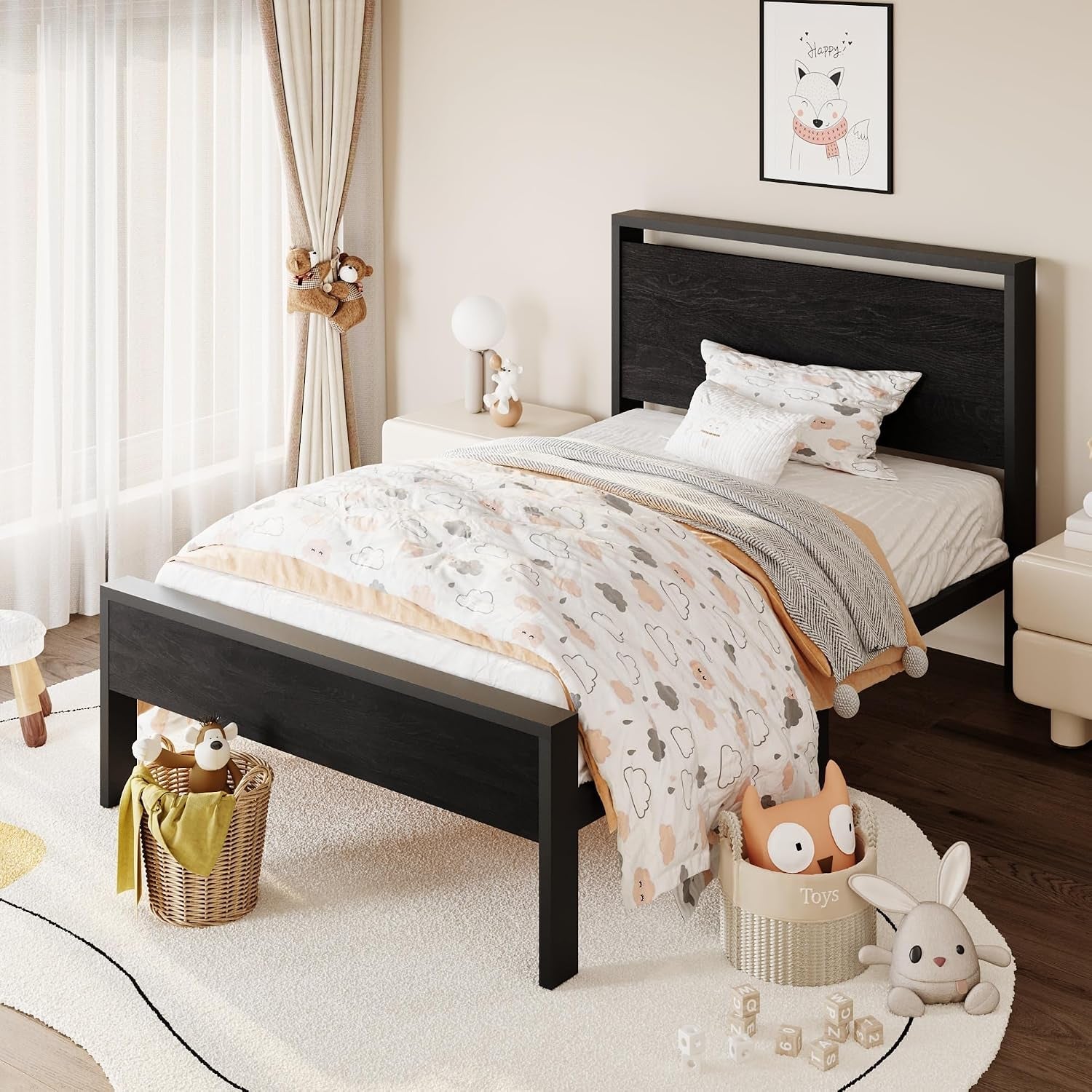 14-inch-twin-size-metal-platform-bed-frame-with-wooden-headboard-and-footboard-mattress-foundation-no-box-spring-needed-large-under-bed-storage-heavy-duty-slats-support-black-oak