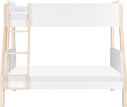 Babyletto Tiptoe Twin-Over-Full Bunk Bed in White and Washed Natural7
