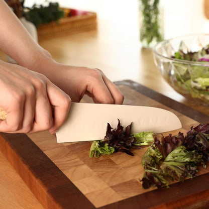 Knife Set of 3, Stainless Steel Blade with Non-Stick Coating, Sharp Kitchen Knives Includes Santoku, Utility, Paring Knives8