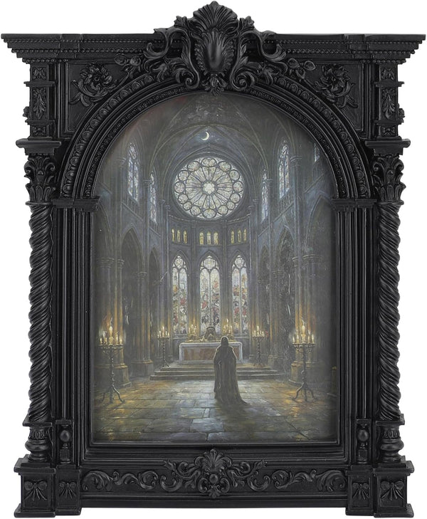 Vintage Picture Frames 5X7 - Victorian Ornate Black Frame 5X 7, 5 X7 Picture Frame Antique, Antique Arched Black Photo Frame,Small 5 X 7 Photo Frames Wall Hanging for Gothic Vintage Wall Decor (Black, 5X7)1
