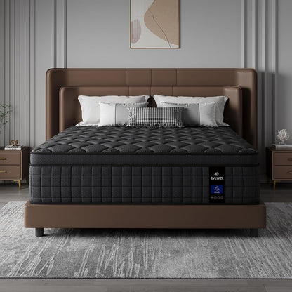 10 Inch Queen Mattress, Medium Firm Hybrid Queen Mattresses, Memory Foam Mattress in a Box with Individually Wrapped Pocket Springs, Reinforced Edge Support, Pressure Relief, Motion Isolation1