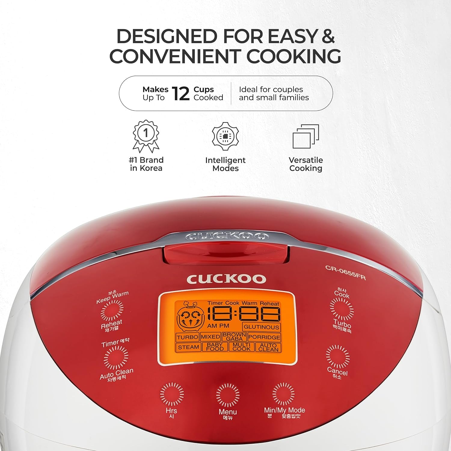 cuckoo-micom-rice-cooker-6-cup-uncooked-12-cup-cooked-fuzzy-logic-rice-maker-with-delay-timer-keep-warm-setting-versatile-food-steamer-for-cooking-non-stick-inner-pot-red-cr-0655f-6-cup-uncooked-capacity-nonstick-inner-pot-8-cooking-modes-turbo-white-rice-in-32-44-minutes-auto-clean