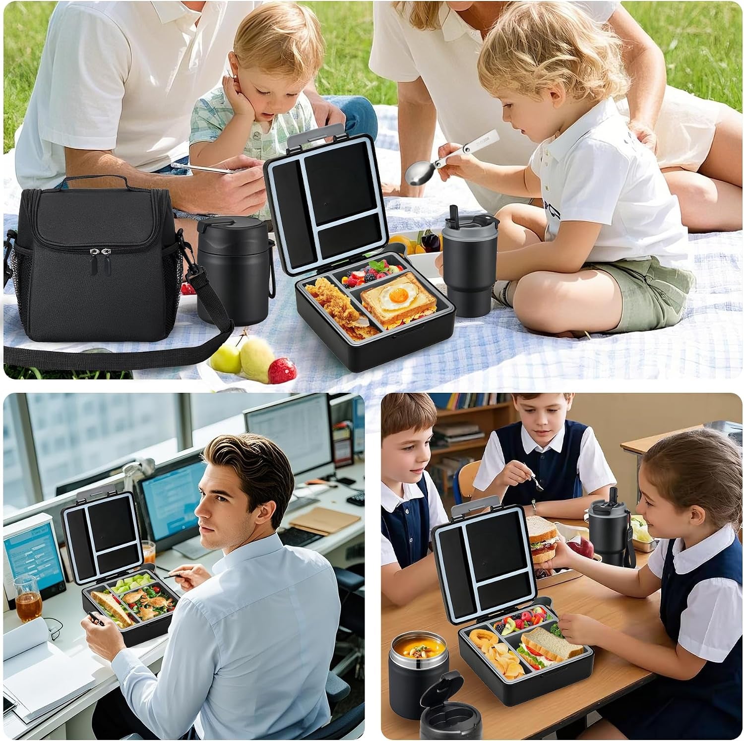 bento-lunch-box-for-kids-with-17oz-soup-thermo-insulated-tumbler-water-bottle-and-insulated-lunch-bag-leak-proof-3-compartment-lunch-food-container-with-ice-pack-for-kids-to-school-black
