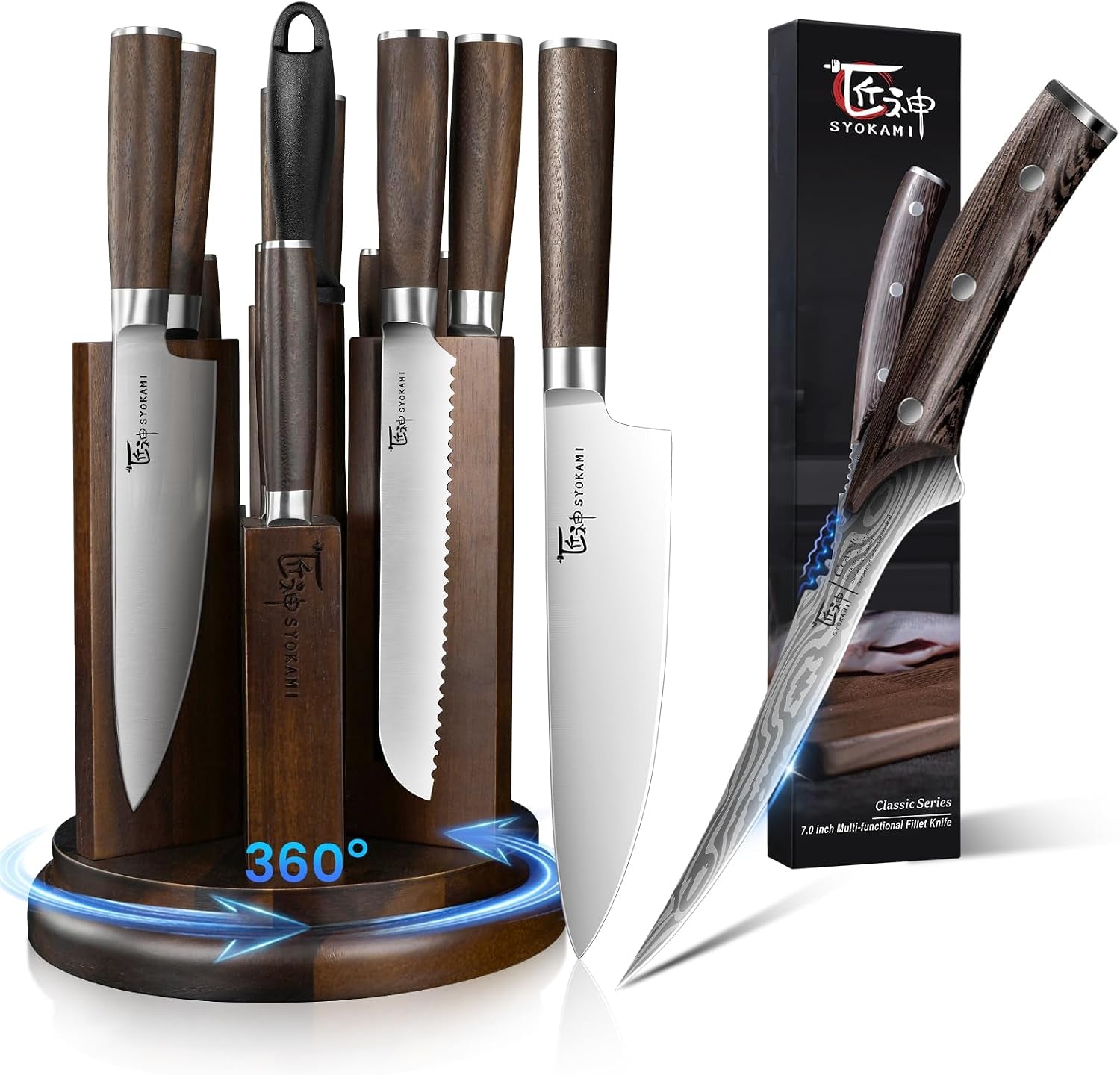 14-piece-knife-set-with-rotatable-block-fillet-knife-7-2-inch