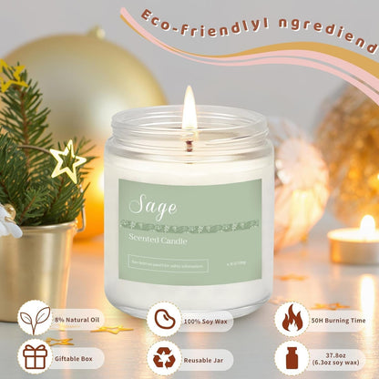 Scented Candles Gift Set for Women, 6-Pack Aromatherapy Candles for Home6