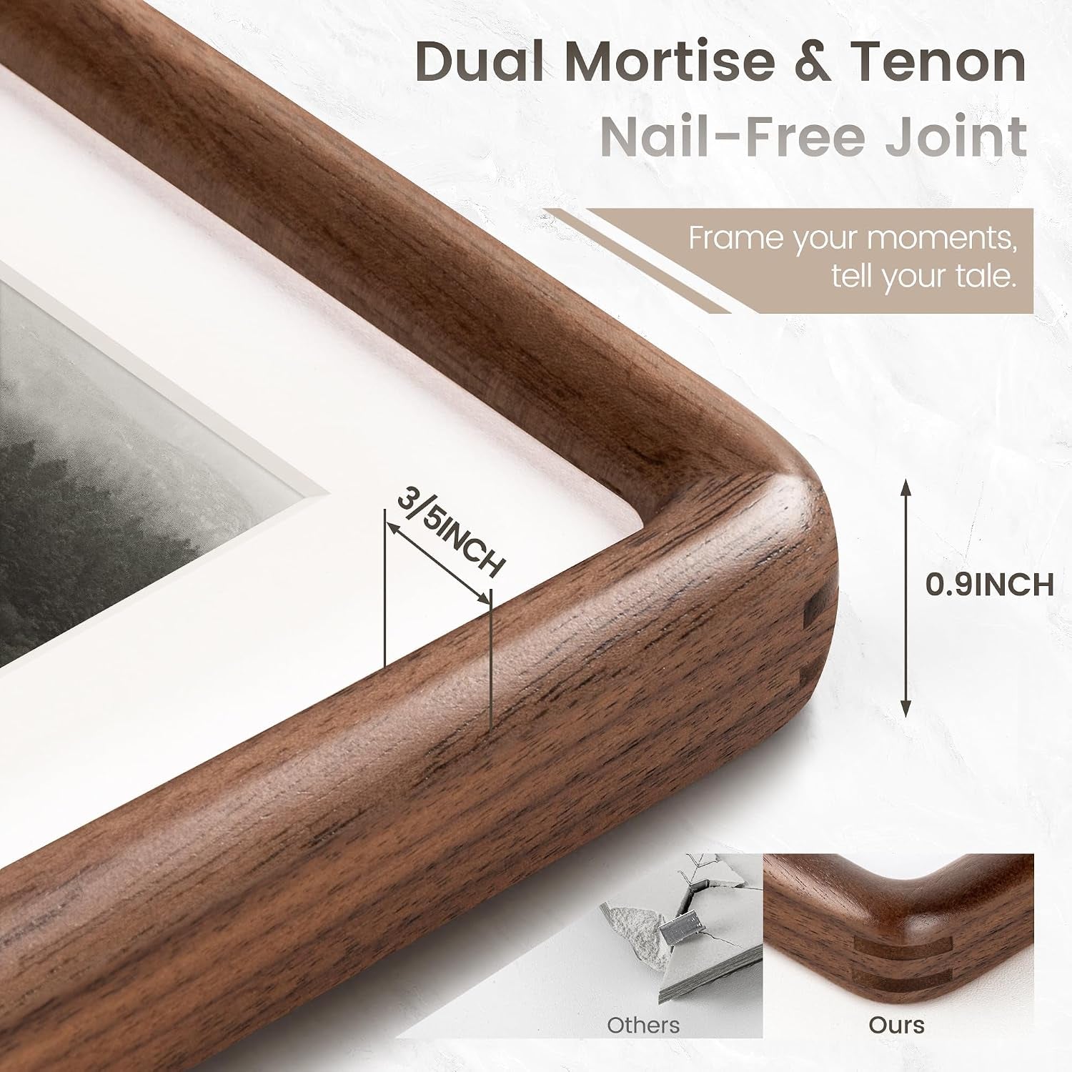 11x14-picture-frame-solid-walnut-wood-photo-frame-rounded-corner-2-pack