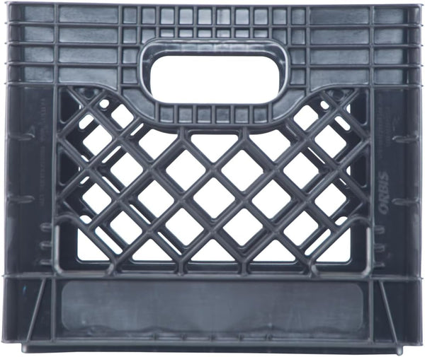 Hudson Exchange 13 X 13 X 11" (16 Quart, 4 Pack) Mesh Commercial Grade Milk Crate Handled Storage Container Tote, Black4