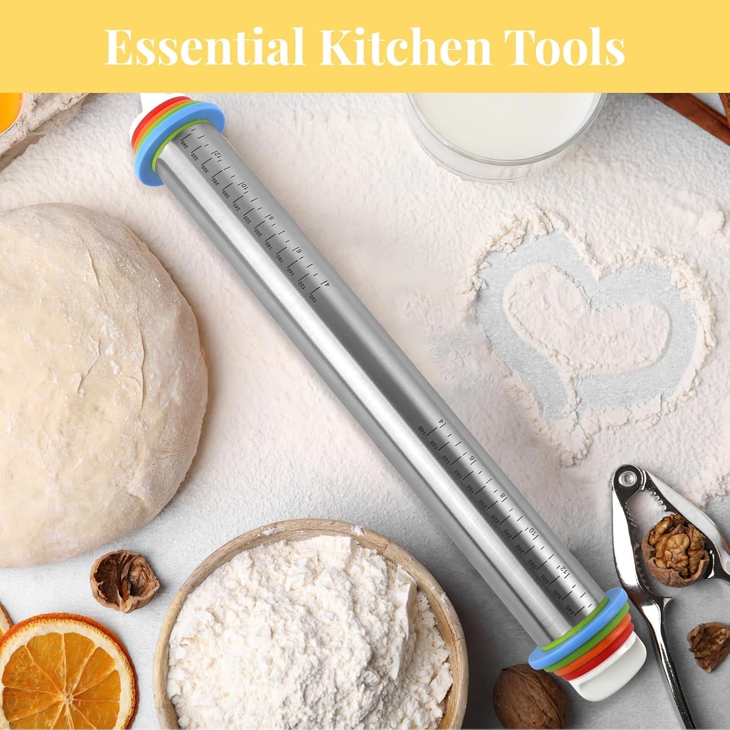 adjustable-rolling-pin-with-4-thickness-rings-for-baking-cake-pop-roller-17-inch-stainless-steel-with-measurement-markings-for-pizza-fondant-pie-cookies-baking-supplies-pastry-pasta