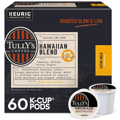 Coffee Hawaiian Blend, Keurig Single Serve K-Cup Pods, Medium Roast, 60 Count, (6 Packs of 10)1