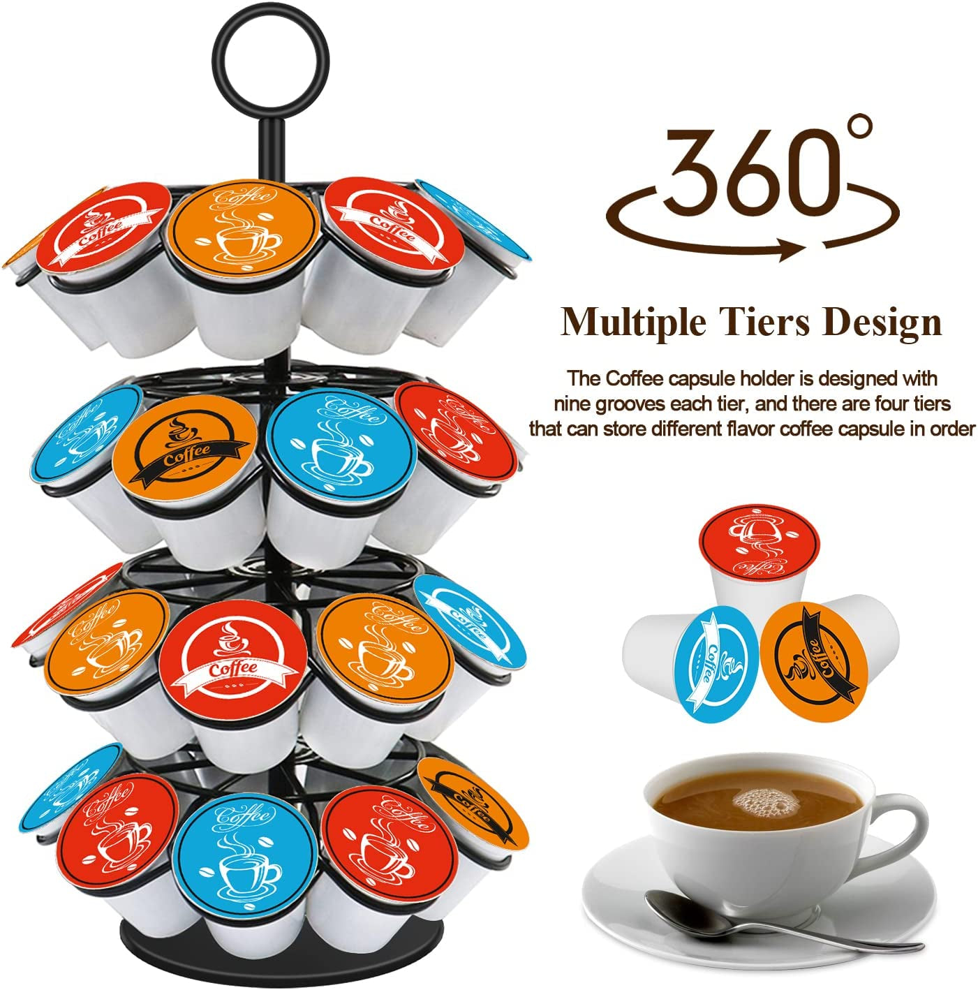 coffee-pod-carousel-holder-compatible-with-k-cups-organizer-compatible-with-36-cup-pods-spins-360-degrees