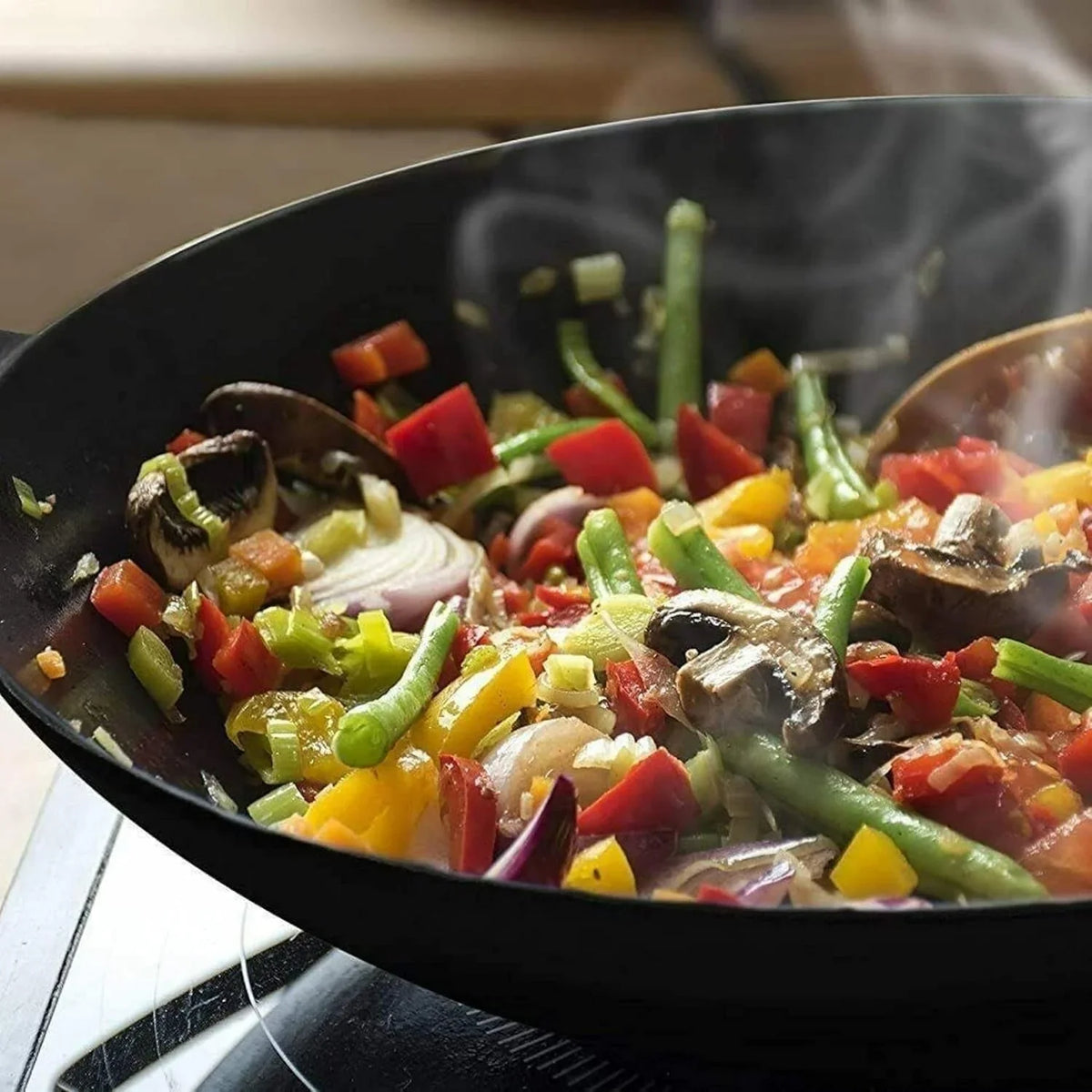 12-pre-seasoned-heavy-duty-construction-cast-iron-grilling-wok-griddle-and-stir-fry-pan