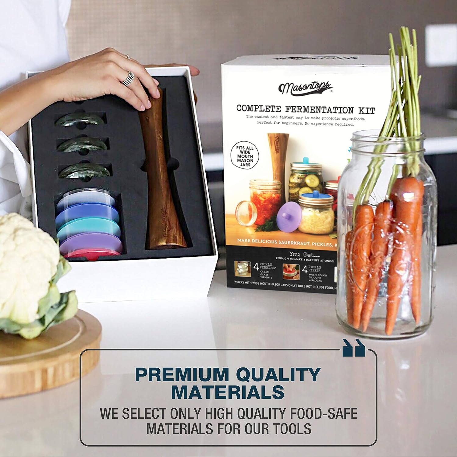 complete-mason-jar-fermentation-kit-pickle-kit-sauerkraut-making-kit-kimchi-container-fermentation-airlock-lids-wide-mouth-mason-jars