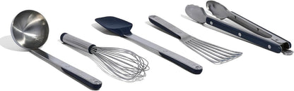 Made in Cookware - Stainless Steel Kitchen Utensil 5-Piece Set - Ladle, Tongs, Whisk, Spoonula, Fish Turner1
