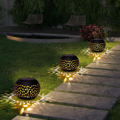 Solar Table Light Outdoor Waterproof Decorative 2Pack Solar Table Lantern4