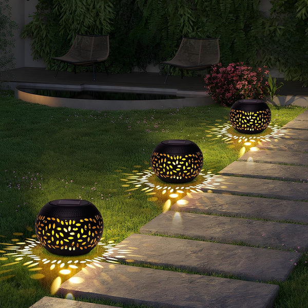 Solar Table Light Outdoor Waterproof Decorative 2Pack Solar Table Lantern4