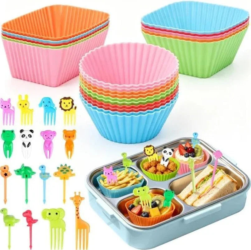 80pcs-silicone-lunch-box-dividers-kit-cute-lunchbox-bento-box-accessories-20pcs-reusable-silicone-cupcake-liners-muffin-baking-cups-60pcs-fun-animal-food-picks-for-kids-boys-girls-school-supplies