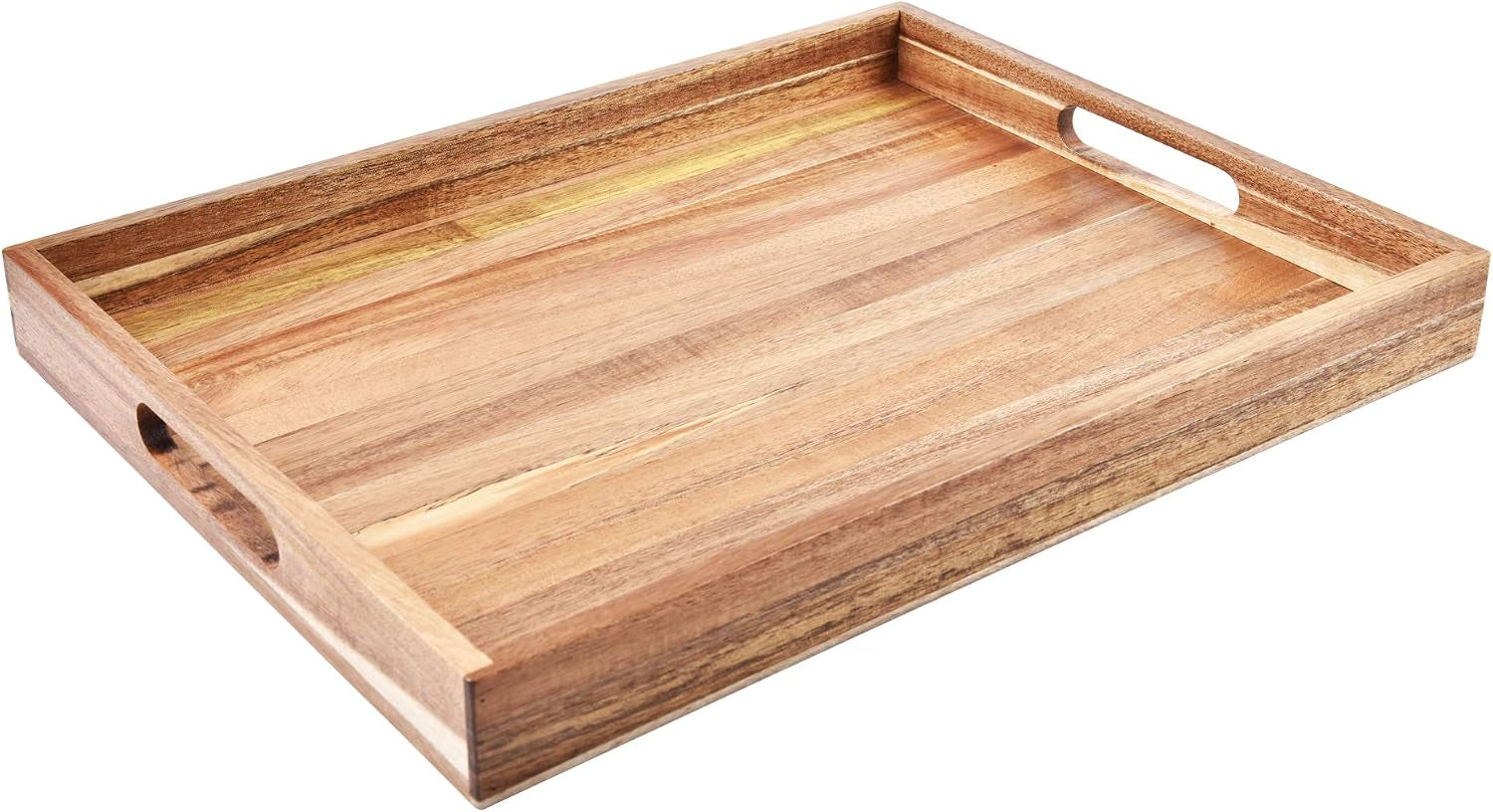 acacia-wood-serving-tray-with-handles-17-inches-decorative-serving-trays-platter-for-breakfast-in-bed-lunch-dinner-appetizers-patio-ottoman-coffee-table-bbq-party-great-for-lap-couch