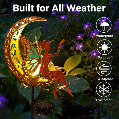 Solar Fairy Garden Lights Outdoor Yard Decor Gifts for Women Mom Grandma7