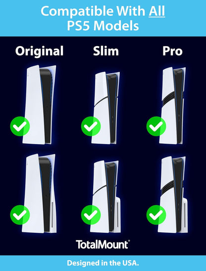 for All PS5 Models – Premium – Cooling – Level – Stops Vibration | Designed in USA – Wall Mount Compatible with All PS5 Models Including Slim, Pro, and Original – Dampers Minimize Fan Rattling3