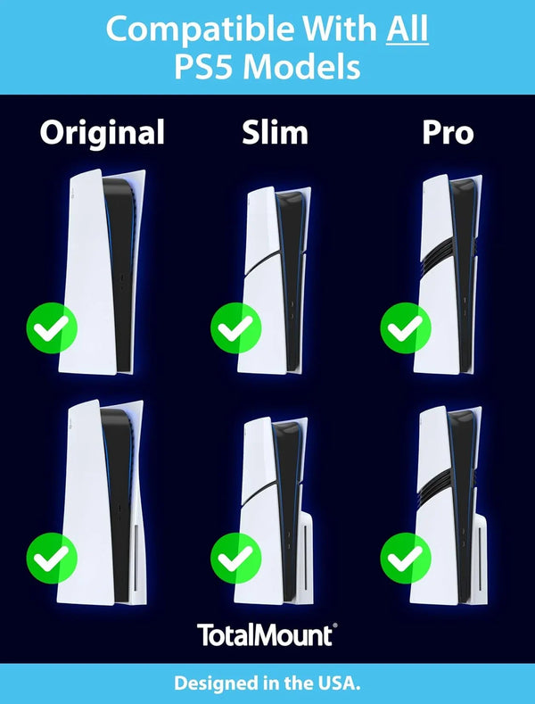 for All PS5 Models – Premium – Cooling – Level – Stops Vibration | Designed in USA – Wall Mount Compatible with All PS5 Models Including Slim, Pro, and Original – Dampers Minimize Fan Rattling3