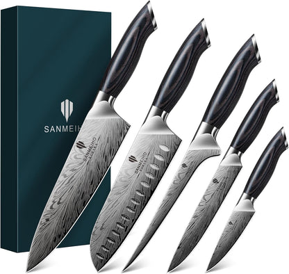 5PCS Knife Set, Kitchen Knife Sets in Powder Steel1