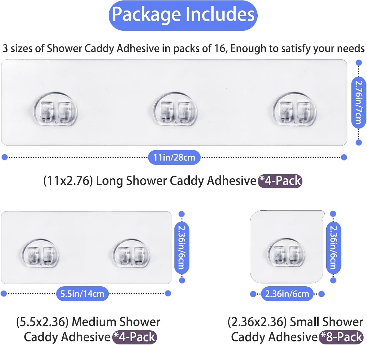 shower-caddy-adhesive-strong-shower-caddy-adhesive-hooks-replacement-waterproof-shower-adhesive-strips-no-drilling-for-bathroom-storage-shelves-and-kitchen-racks-16-pack