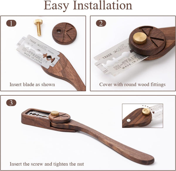 Bread Lame Dough Scoring Tool with Blade Cover, Sourdough Scoring Tool with 5 Feather Blades, Scoring Knife for Bread Baking, Dexterous-Cut Series Lame Bread Tool (ELEGANT)5