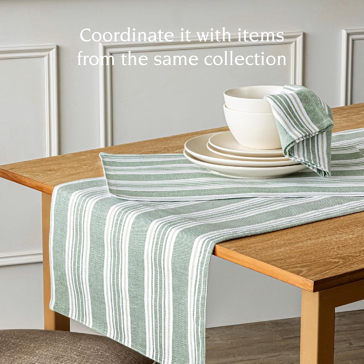 over-back-18x90-woven-striped-table-runner-washable-table-runners-for-a-custom-home-decor-tablescape-coffee-table-dinner-table-living-room-green
