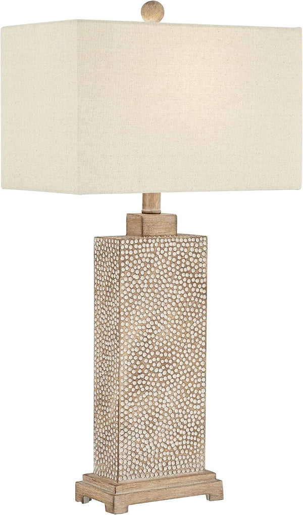 Caldwell 26 3/4" Tall Table Lamps Set of 2 Hammered Base Farmhouse Rustic8