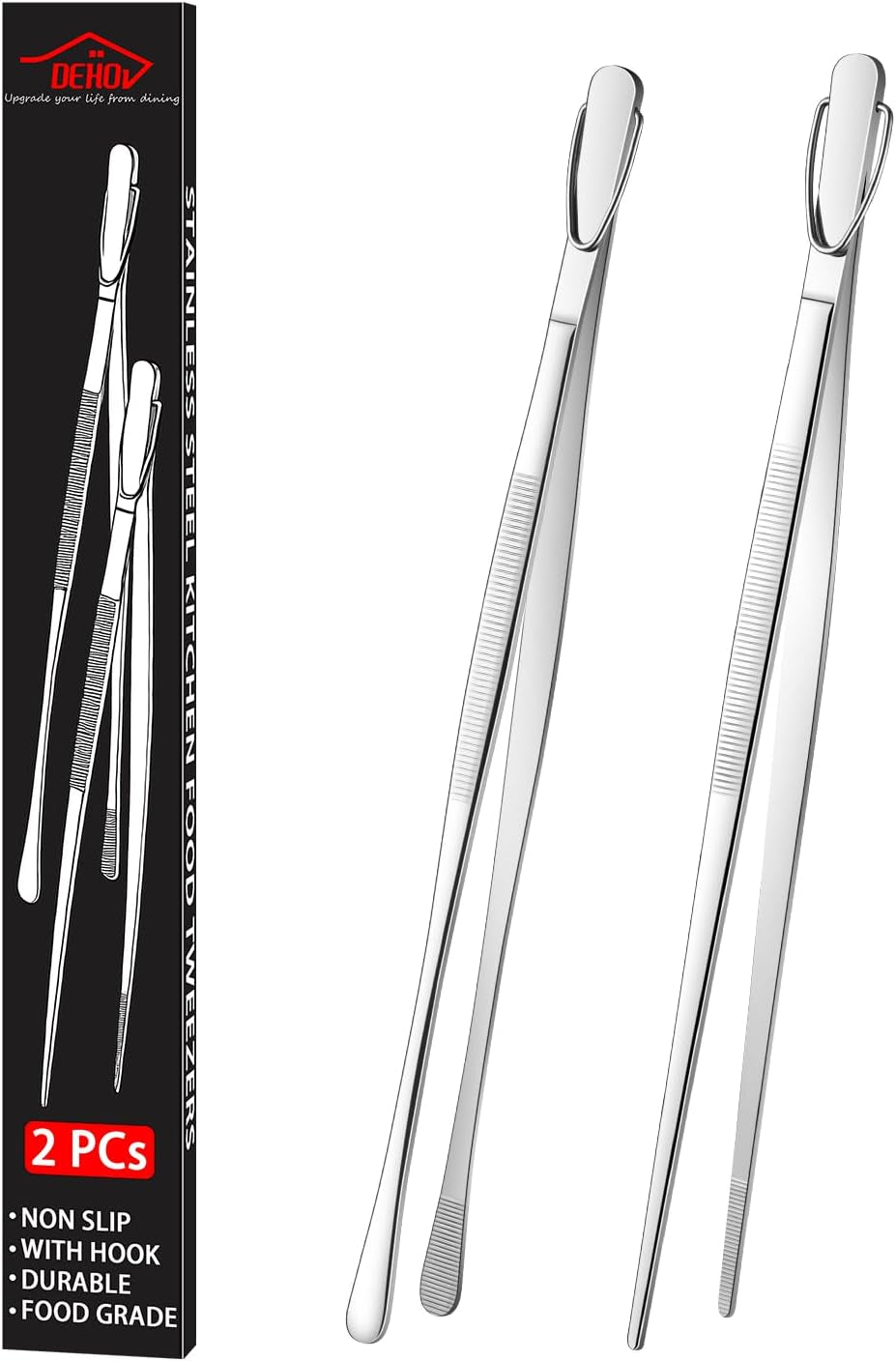 12-inch-stainless-steel-kitchen-long-food-tweezers-for-cooking-metal-pasta-tongs-skinny-chef-spaghetti-tongs