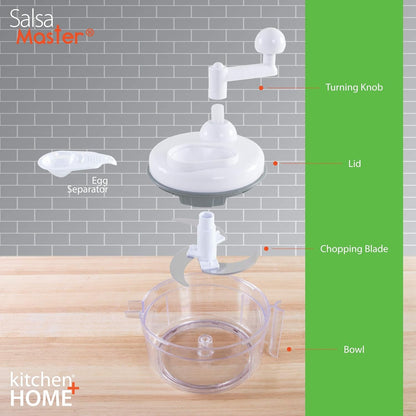 Salsa Maker, Food Chopper, Mixer and Blender -  Manual Food Processor4