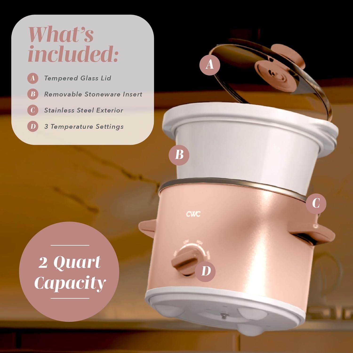 2qt-mini-electric-round-slow-cooker-adjustable-settings-removable-stoneware-pot-tempered-glass-lid-dishwasher-safe-cool-touch-side-handles-dusty-rose