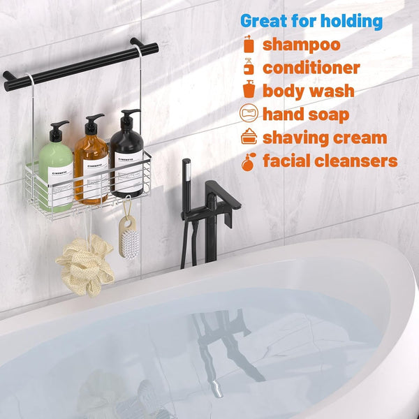 304 Stainless Steel Shower Caddy Hanging (Silver)7