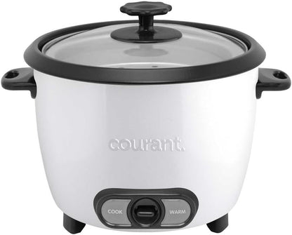 Large Rice Cooker, 30 Cup Cooked One-Touch Large Capacity Rice Cooker Family Removable Non-Stick Bowl, with Steamer Try, White1