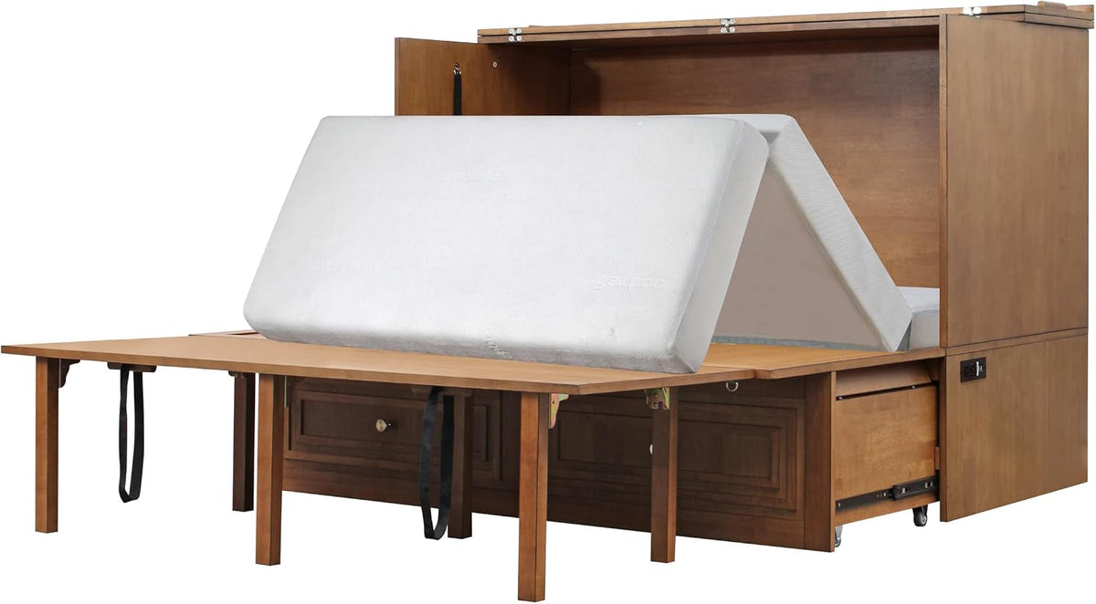 pompei-murphy-cabinet-chest-bed-with-charging-station-8-inch-queen-blonde-oak