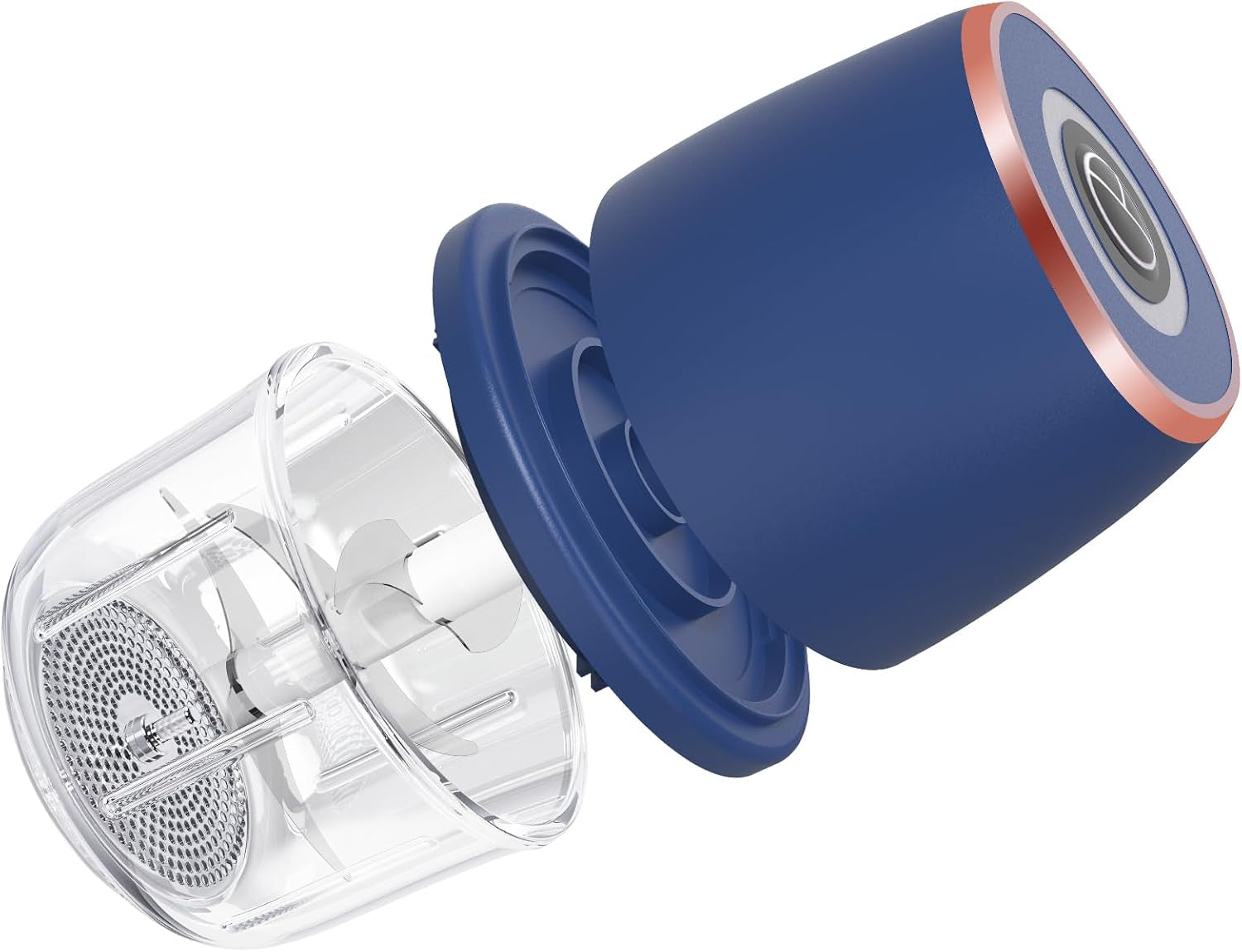electric-garlic-chopper-350ml-mini-food-processor-vegetable-chopper-blue-bpa-free-glass-bowl-6-blade-cutting-cordless-usb-rechargeabl-garlic-chopper-mini-chopper-for-onion-herb-nut-easy-to-clean